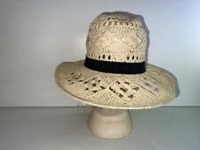 Primark Women's Brown Straw Wide Brim Beach Holiday Summer Sun Hat OLS-HT010
