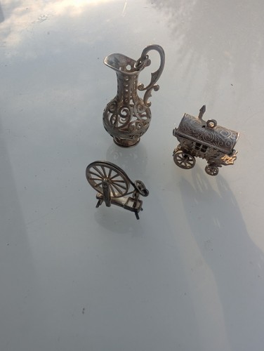 Vintage silver charms - vintage,