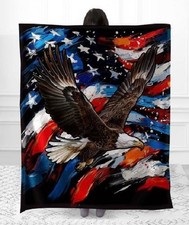 American flag bald eagle - american,