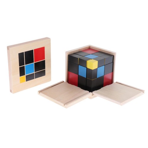 Wooden trinomial cube - wooden,