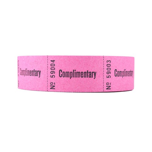 Complimentary roll tickets 1 - complimentary,