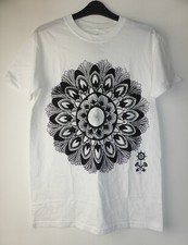 ASA Size S Cotton Printed T Shirt Abandon Ship Apparel White