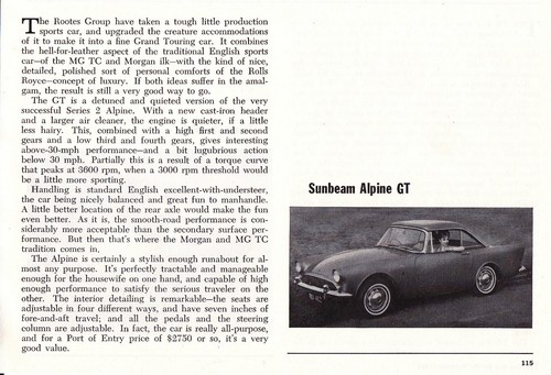 1964 sunbeam alpine - sunbeam, gt