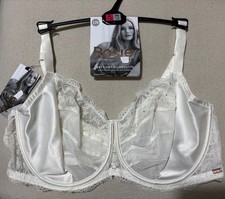 M&S ROSIE AUTOGRAPH LUXURIOUS SILK & LACE BALCONY Bra In IVORY Size 40DD