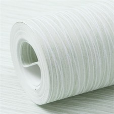 Heavy Duty Non-Woven Paste the Wall Wallpaper Thick Plain Stripe Textured Wall