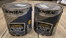 Ronseal Ultimate Decking Paint Slate 2.5L X 2 Unopened