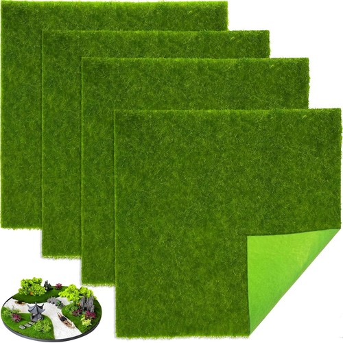4pcs fake grass mat 15x15cm - 4pcs,
