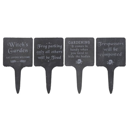 Gothic slate garden - gothic, signs