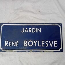 Old vintage French street sign