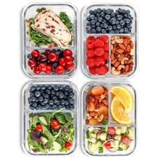 Glass Meal Prep Containers, 2