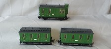 Narrow gauge HOe 009 NEAR MINT 3x Jouef Egger Bahn Coach Green Passenger Brake