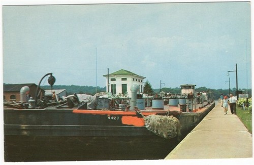 Waterford river barge - waterford, ny