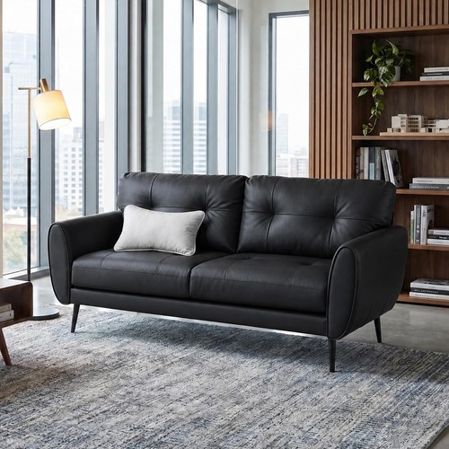 Leather sofa couch 4 - sofa,