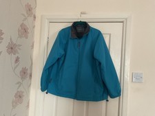 Ladies Mountain Life Fleece Lined Turquoise Jacket Size 18