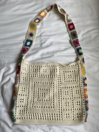Vintage boho crochet shoulder - boho,