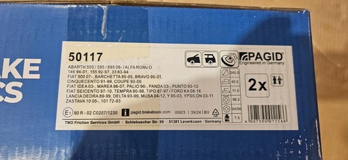 Brake disc 50117 - 50117, for