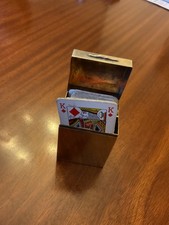 antique silver box for holding playing cards