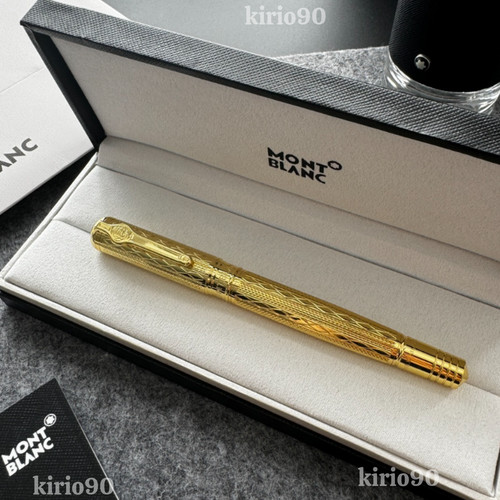 Montblanc gold rollerball pen - gold,