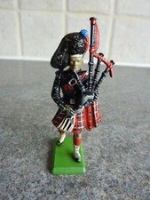 Vintage Britains Scots Guards Regiment Ceremonial Piper Metal Toy Soldier