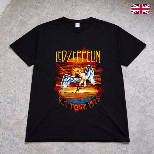 Led zeppelin 1975 tour shirt - led,