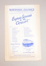 Bus Coach Timetable Leaflet