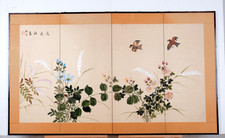 Japanese Byobu "Birds, Flowers
