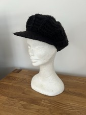 Ladies black crochet carnaby - black,