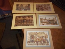 ANTON PIECK Vintage Prints X 5