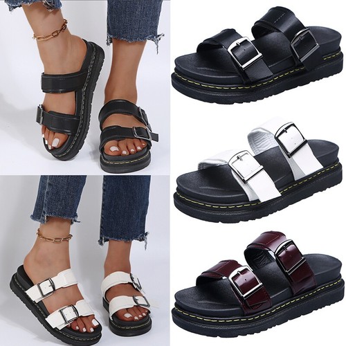 Ladies womens flat buckle - womens,