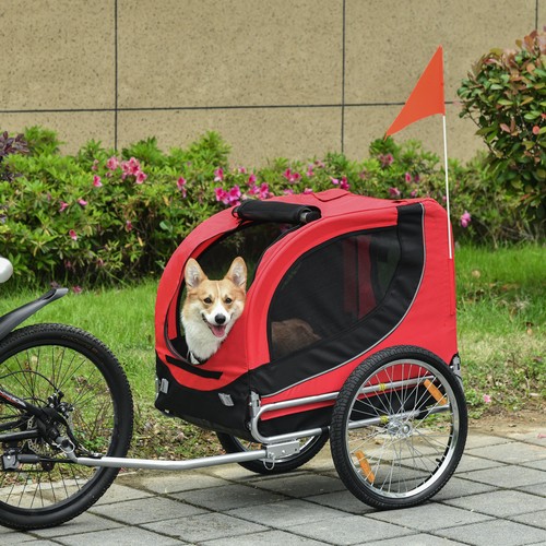 Dog bike trailer pet cat - pet,