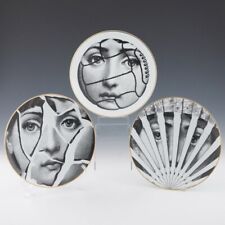 Three Piero Fornasetti Tema e Variazioni Plates by Rosenthal 1980s