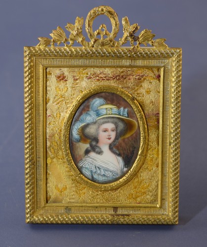 Antique french portrait - french,