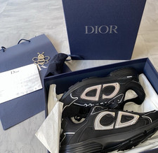 Dior b30 black logo trainers - dior,