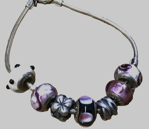 Sterling silver bracelet with