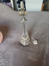 Antique Art Deco Silver Lamp
