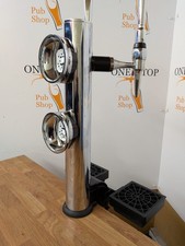 TWIN CHROME IKON BEER PUMP