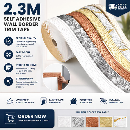 10m roll wall trim skirting - 3d,