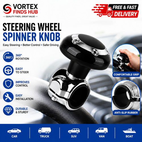 Stainless steering wheel - stainless,
