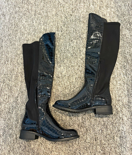 Women black croc effect - croc,