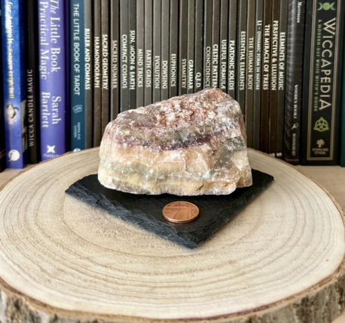 Rough rainbow fluorite - rough, crystal