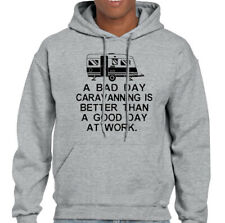 A Bad Day Caravanning Mens Funny Camping Hoodie Caravan Awning Equipment Tent