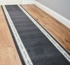 Hallway Stair Runner Grey Gold