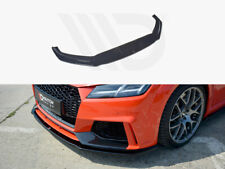For Audi Tt Mk3 (8S) RS Front Diffuser Diffusor V1 Maxton Design Gloss Black Abs