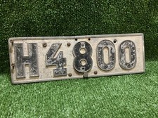 1929 Swedish Car Registration Licence Plate Mancave Rare Vintage Sweden