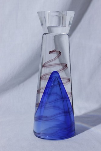 Clear and cobalt blue glass - clear,