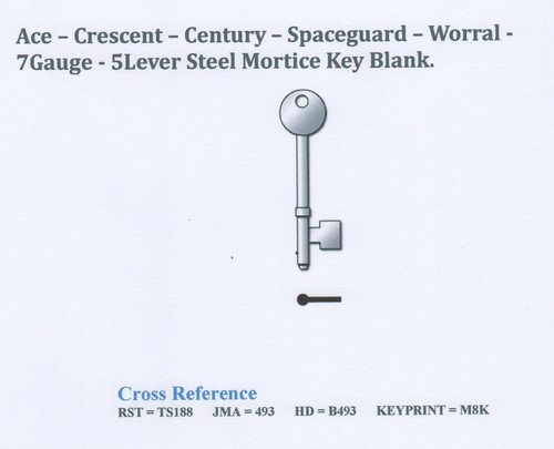 Rst ts188 mortice key - mortice,
