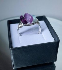 rainbow fluorite ring |