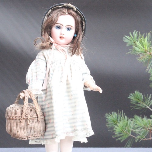 Antique jumeau doll basket - antique,