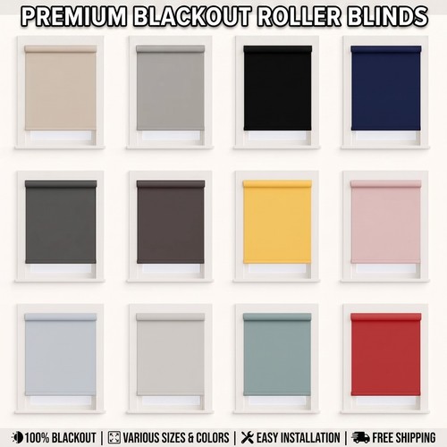 Blackout roller blind 100 - blind, 100%