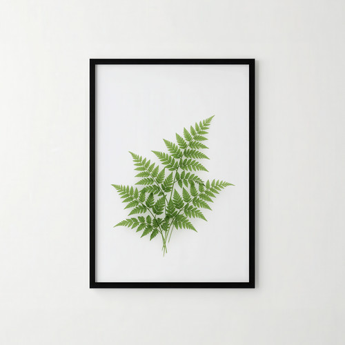 Borderless botanical fern - borderless,